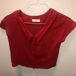 Oak and Fort | Cropped Shirt